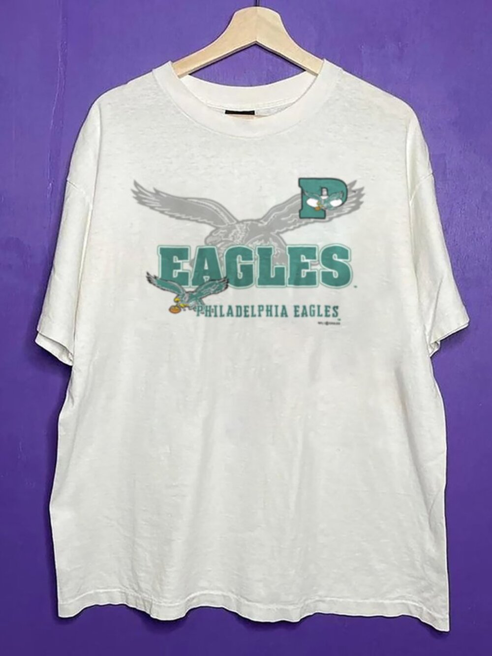 Vintage 90s Philadelphia Eagles Cozy Shirt, Retro Philadelphia Eagles Fan Shirt